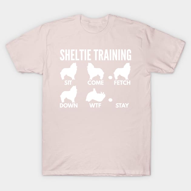 Shetland Sheepdog Training Sheltie Dog Tricks T-Shirt by DoggyStyles